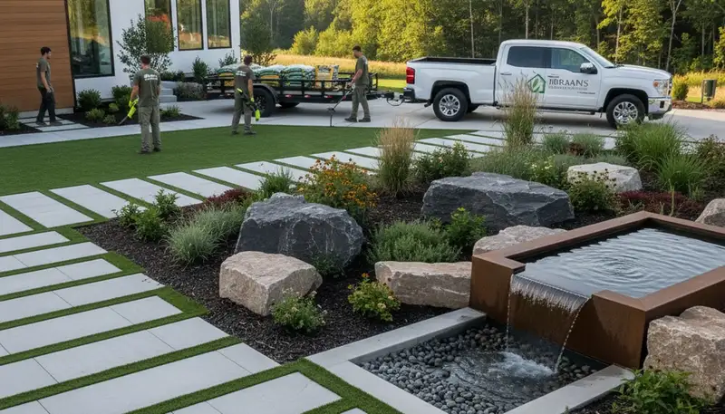 Landscape service in Green Bay, WI for lawn care and yard maintenance