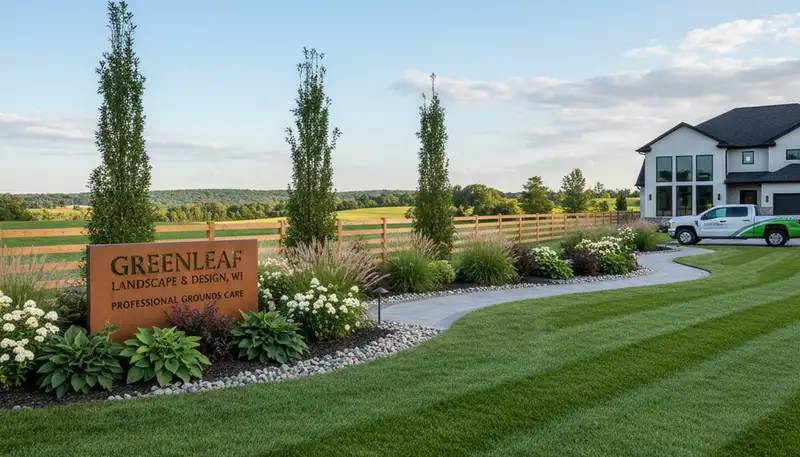 Landscaping services in Green Bay, WI for healthy lawns, trimming, and curb appeal