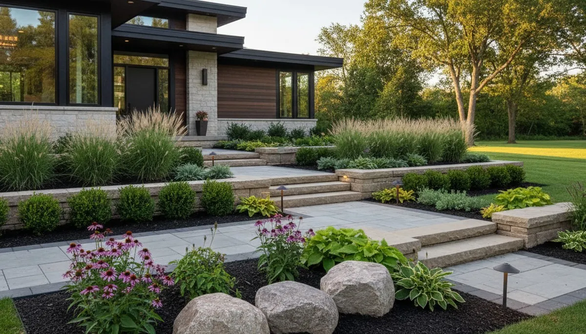 Landscaping services in Green Bay, WI by lawncaregreenbay.com for residential and commercial properties