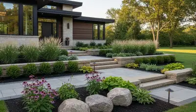 Landscaping services in Green Bay, WI by lawncaregreenbay.com for residential and commercial properties